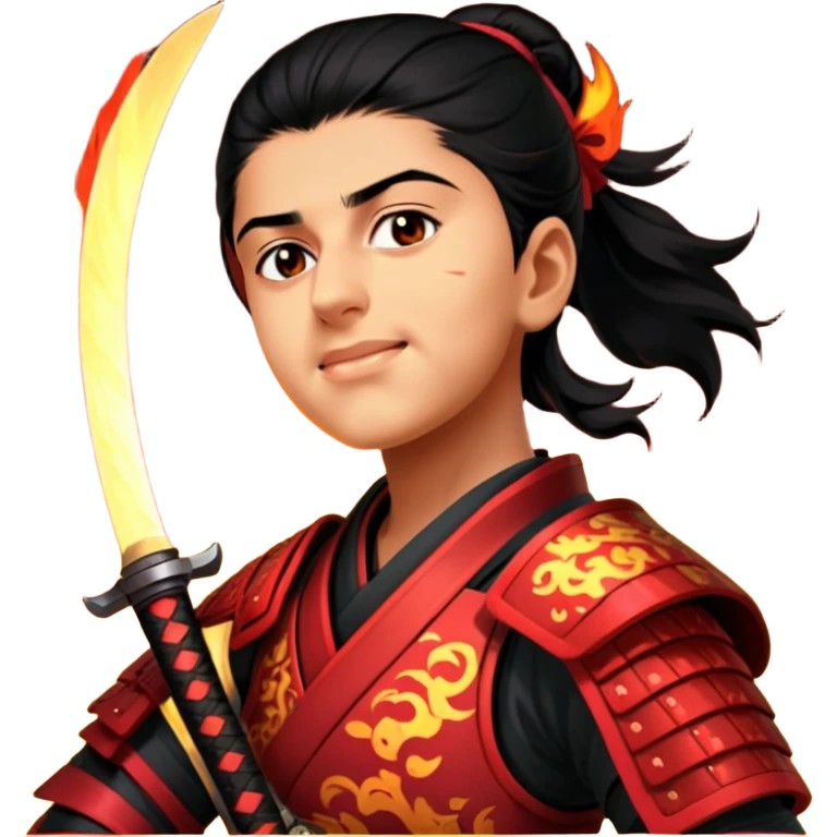 Fire-Wielding Samurai emoji