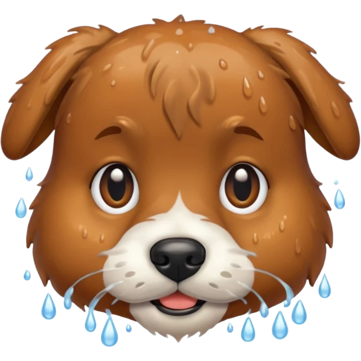 Bathing dog emoji