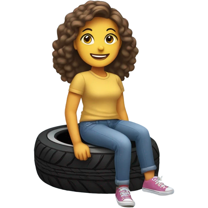 Girl tires emoji