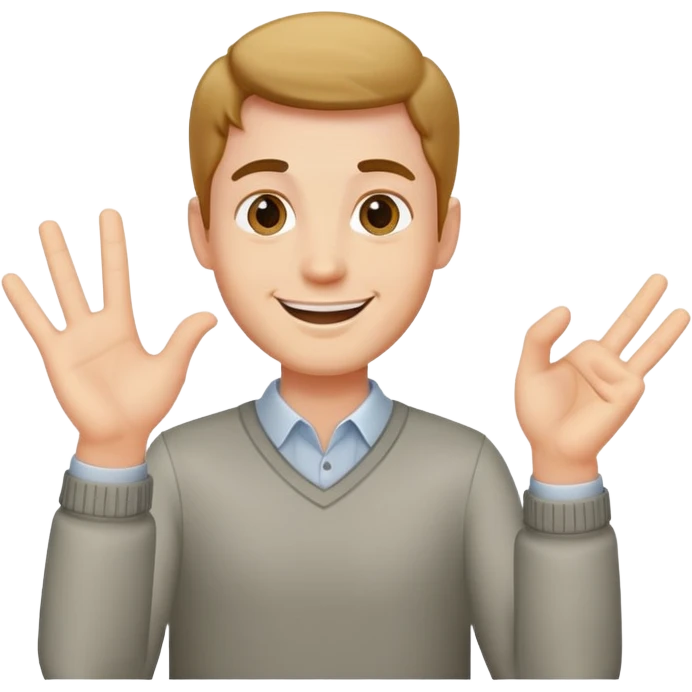 man gesturing emoji