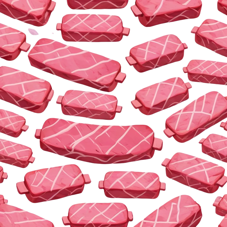 van gogh style pink SPAM  meat flowers landscape emoji