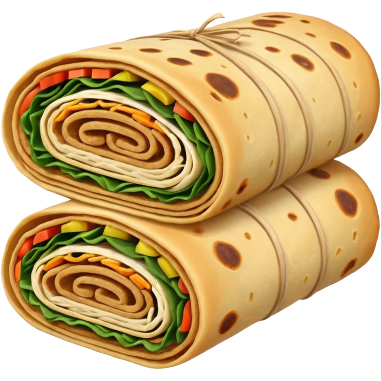 Paratha roll emoji