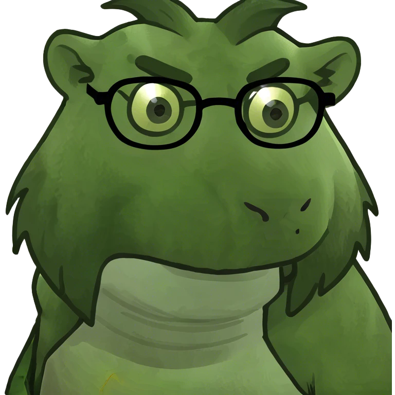 Lion with mad face wearing glasses  emoji