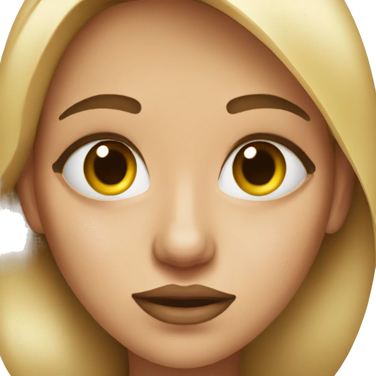 Woman with stain on her face emoji