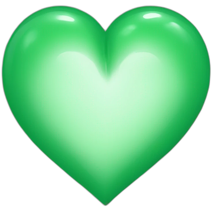 Green break heart emoji
