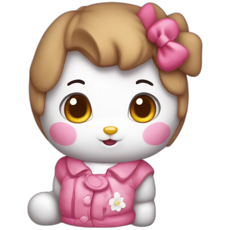 Cute Hello kitty emoji