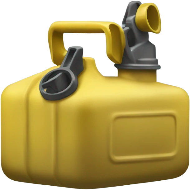 front image of yellow jerry can emoji