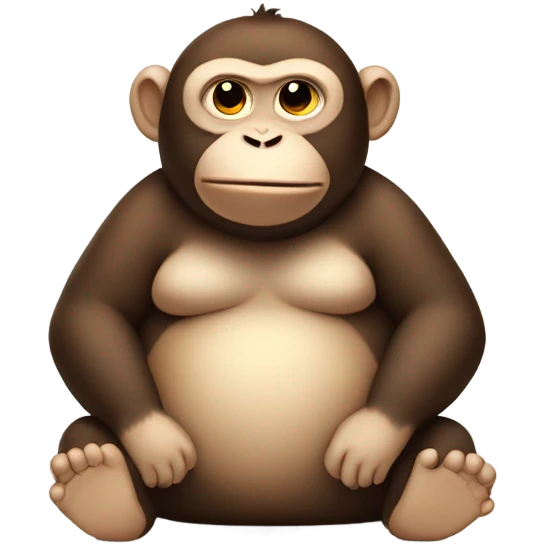 fat monkey emoji
