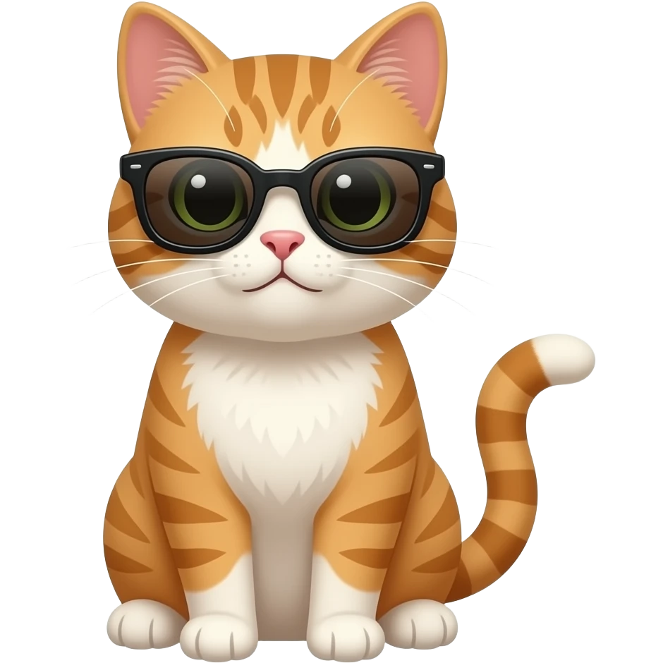 Cat wearing sunglasses emoji