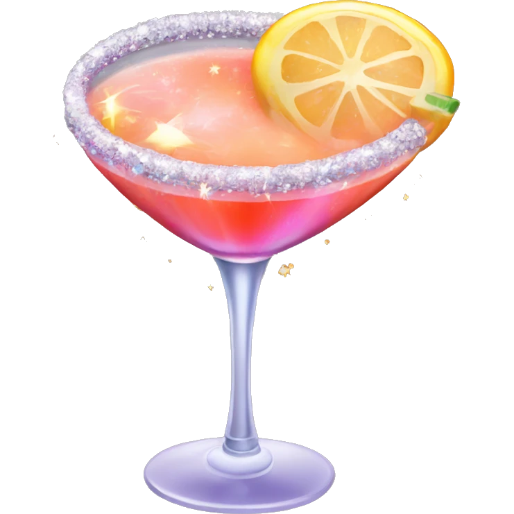 A sparkling coctail  emoji