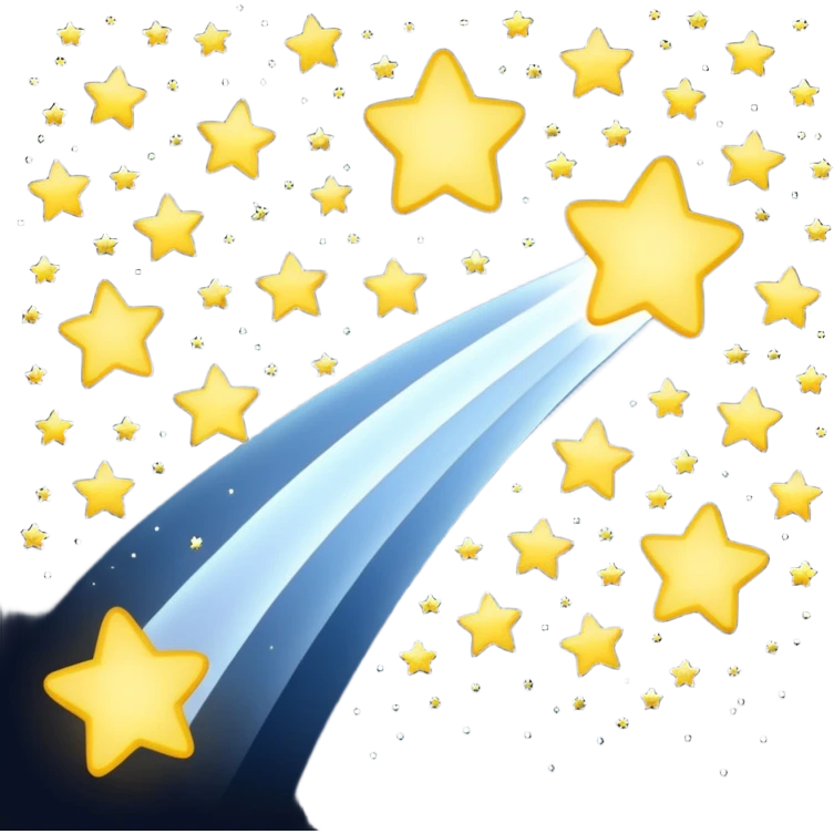shooting stars emoji