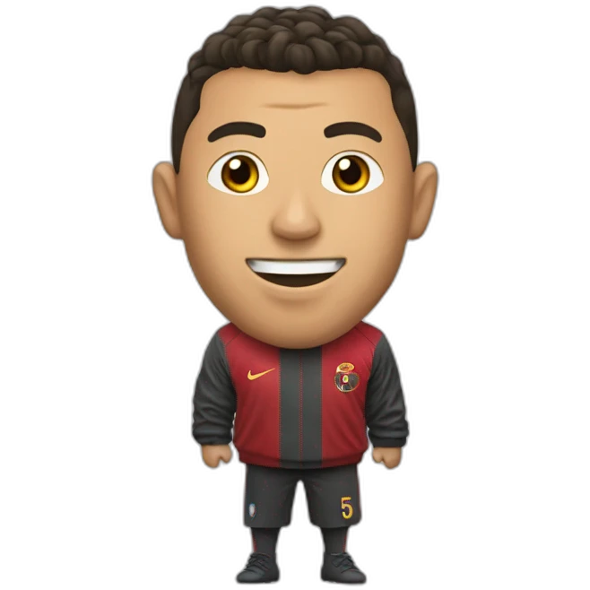 Ronaldo with a besht emoji