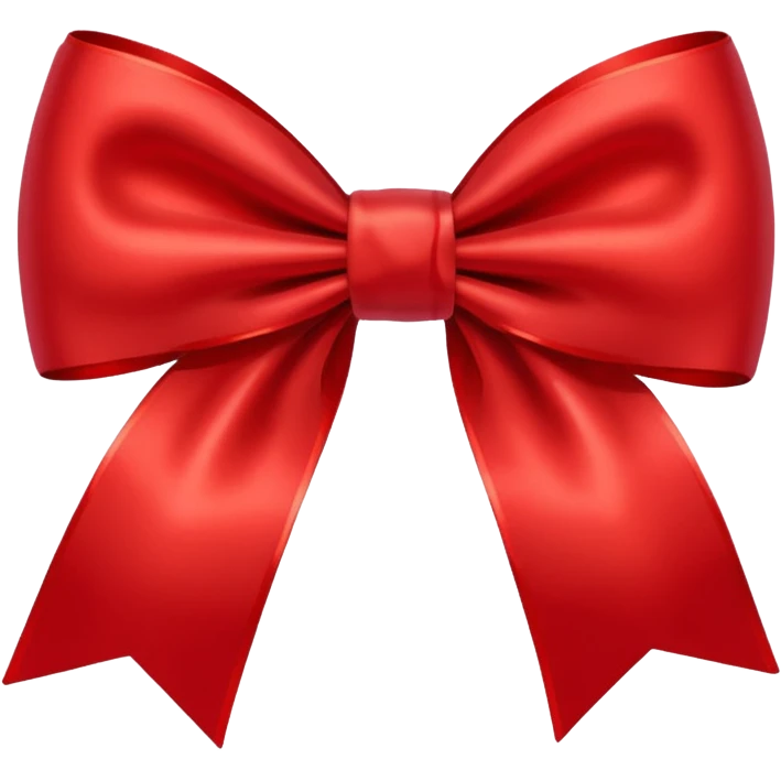 Christmas red bow emoji