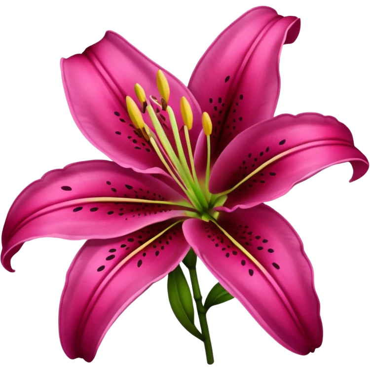 dark pink lilium emoji