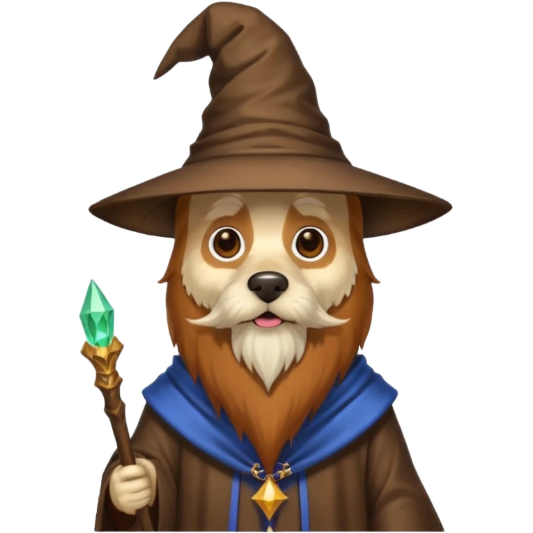 Dog wizard emoji