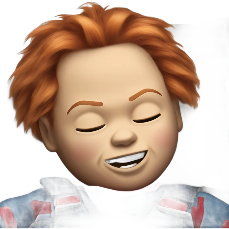 Chucky doll sleeping  emoji