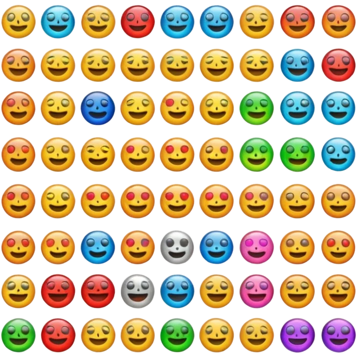 A multi emoji 1emoji maked of 25 emoji