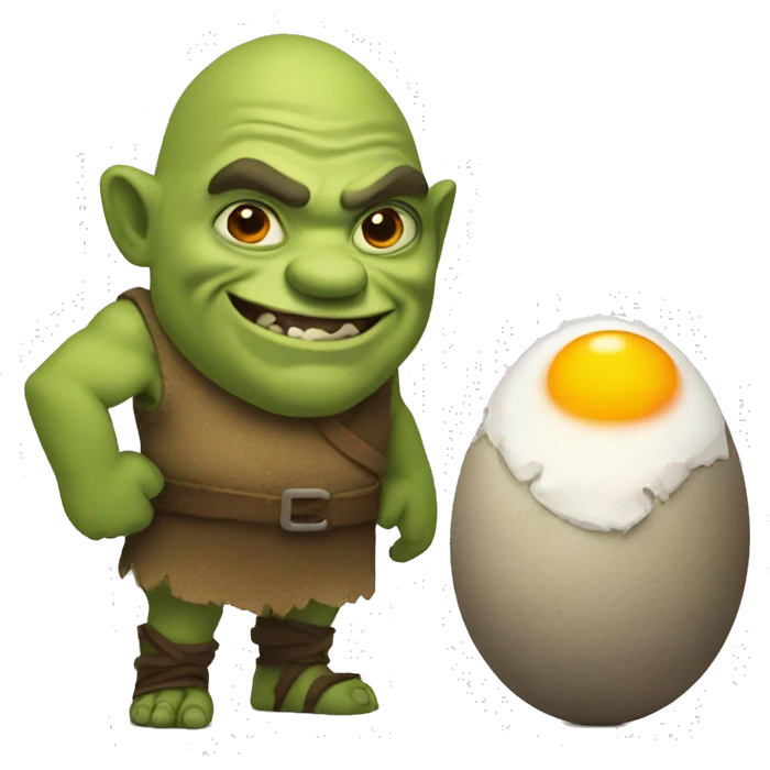 ogre and egg emoji