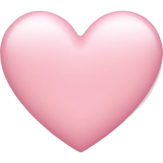 light pink heart emoji