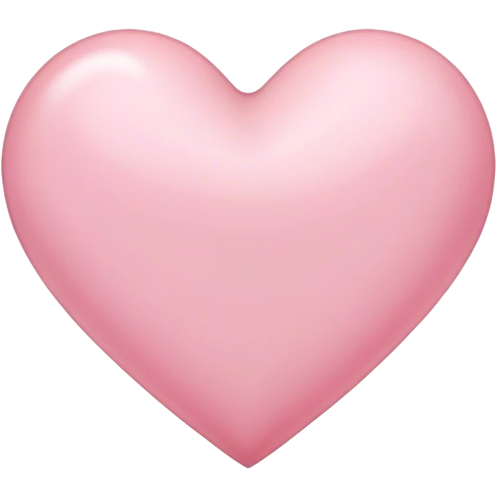 Light pink heart emoji