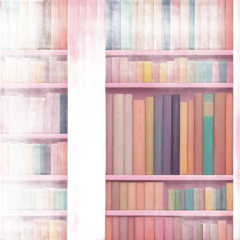 pastel pink books emoji