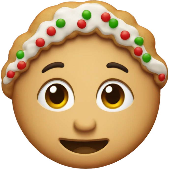 Christmas cookie emoji