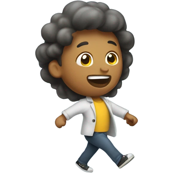 Walking and farting emoji
