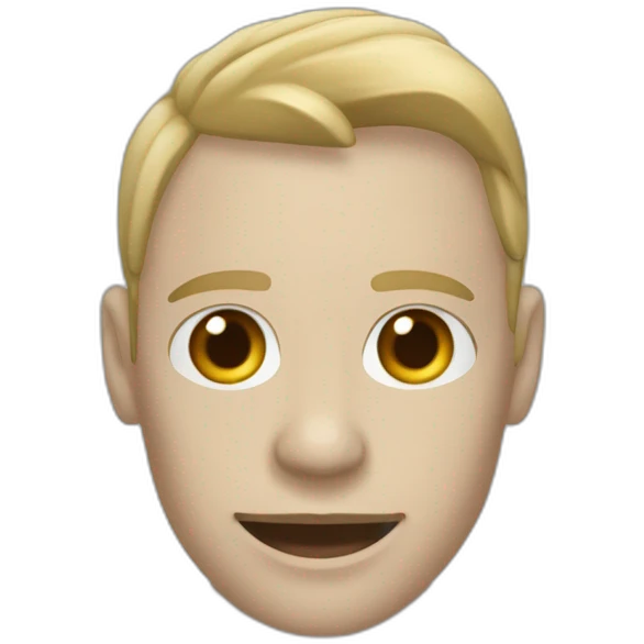 Persona tocándose la mandibula con la mano emoji