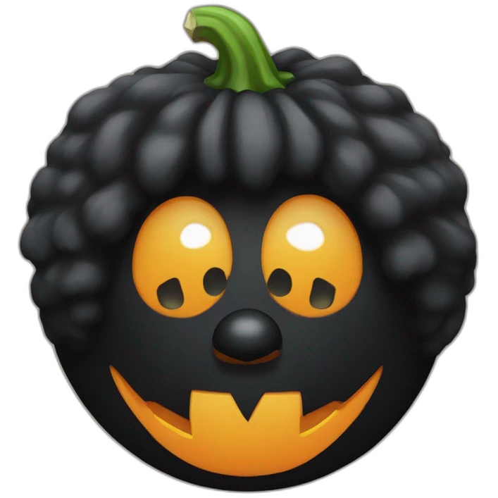 Golliwog pumpkin emoji