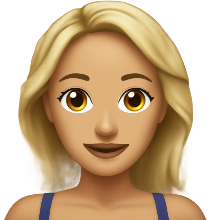 brandi love sitting on beach sand emoji