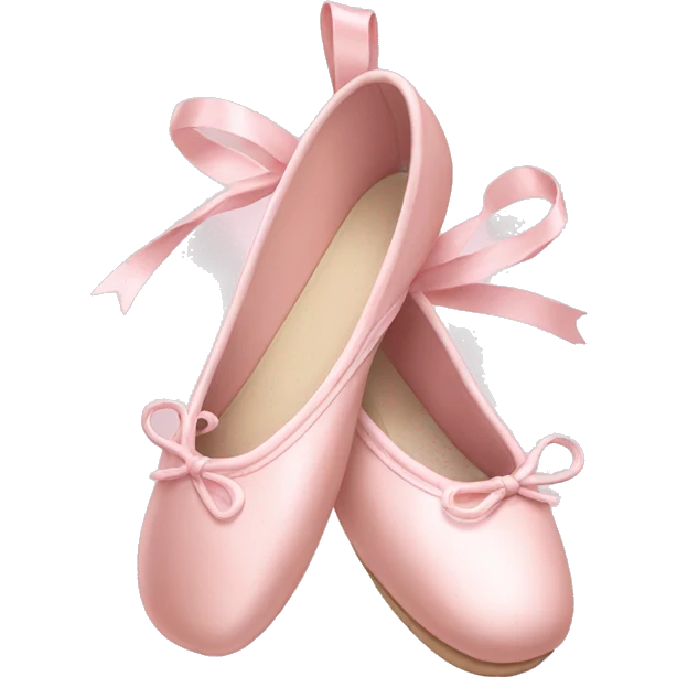 Pale pink ballet shoes emoji