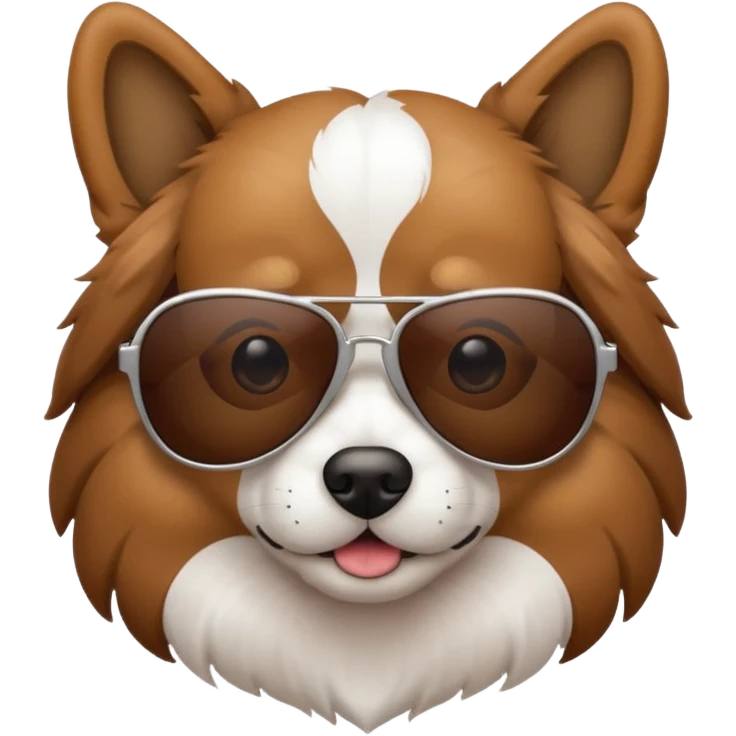 Dog with sunglasses  emoji