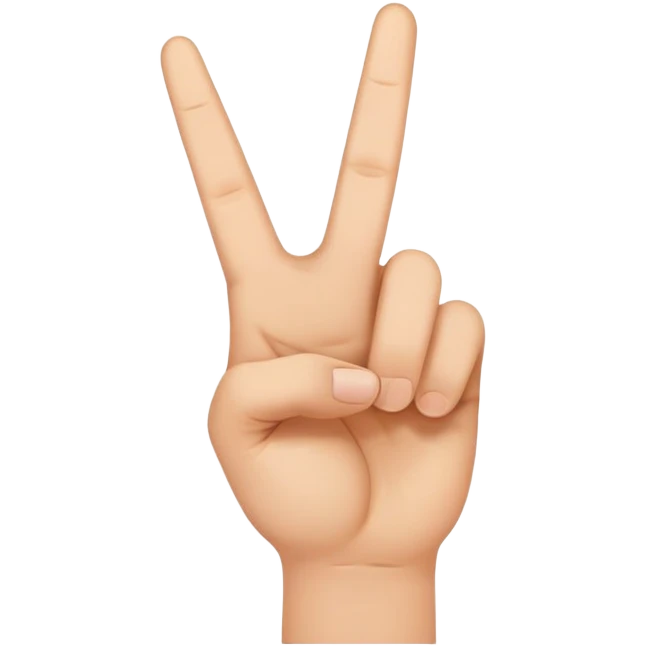 peace sign hand gesture emoji