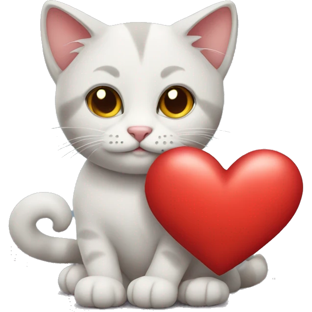 the cat with heart emoji