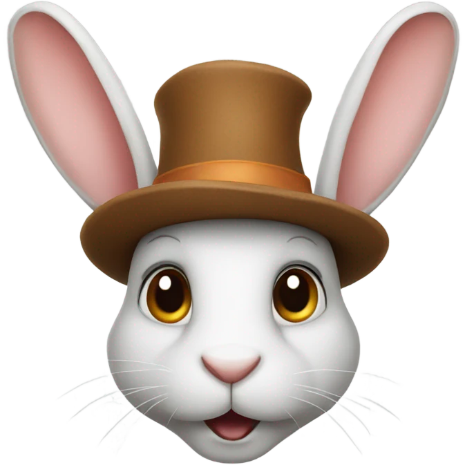 rabbit with hat emoji
