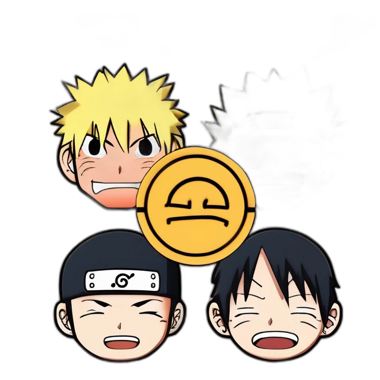 Naruto and Luffy emoji