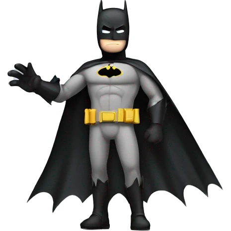 batman standing with his hand out motioning stop emoji