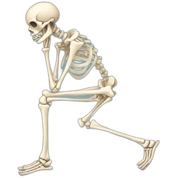 Skeleton smoling emoji