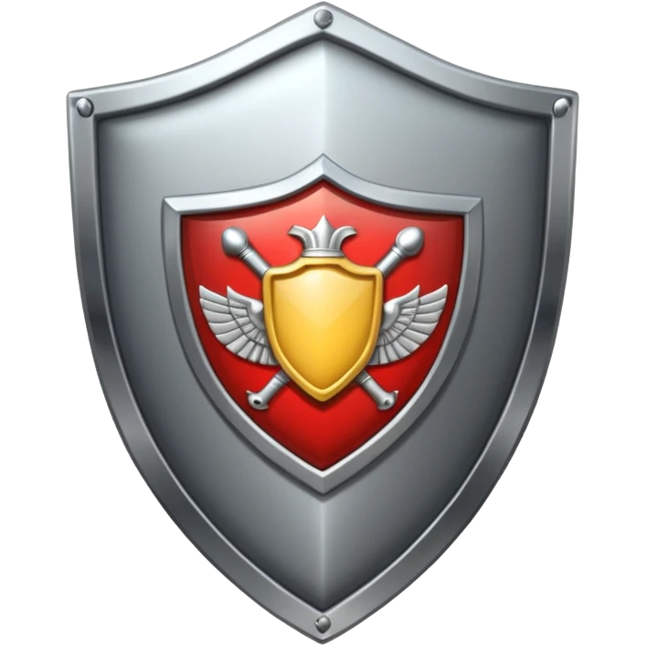 Shield with badge emoji