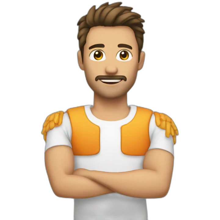 Emoji de zanahoria con manos emoji