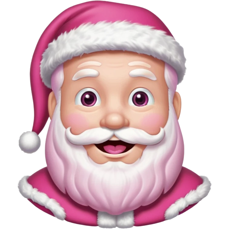 Pink, candyland, santa emoji