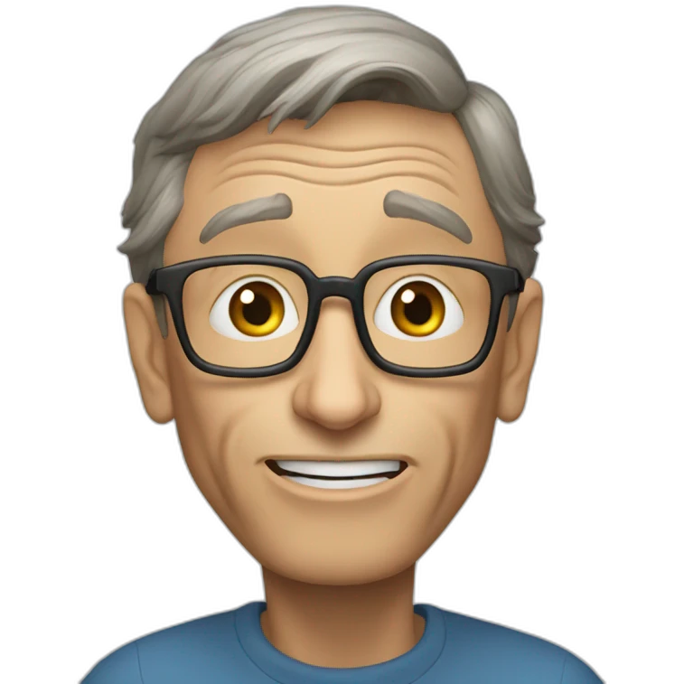 bill gates telling to stop talking emoji