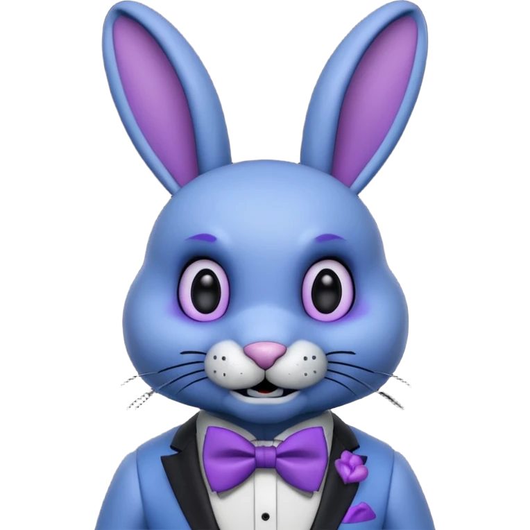 Bonnie(blue) from the Five Nights At Freddy's movie emoji