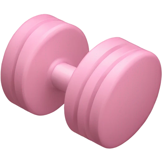 Pale pink dumbbell  emoji