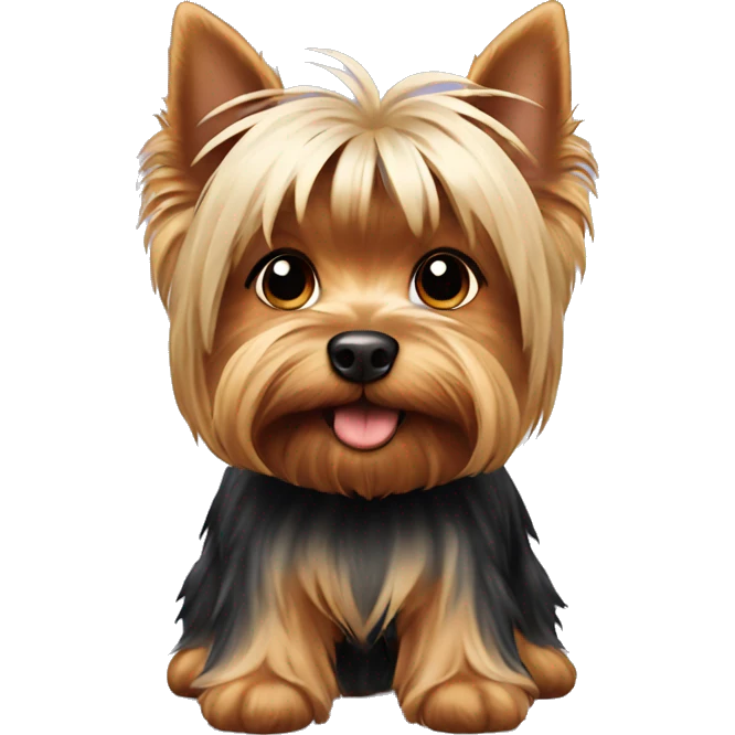 Cute Yorkshire Terrier emoji