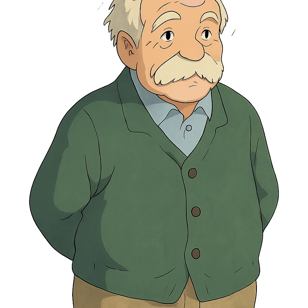 elderly white grandfather emoji