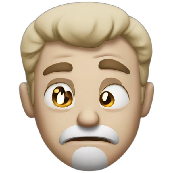 a man showing is angry emoji