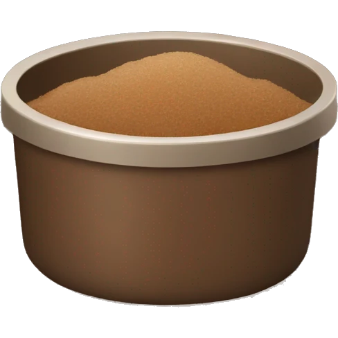brown body scrub pot emoji