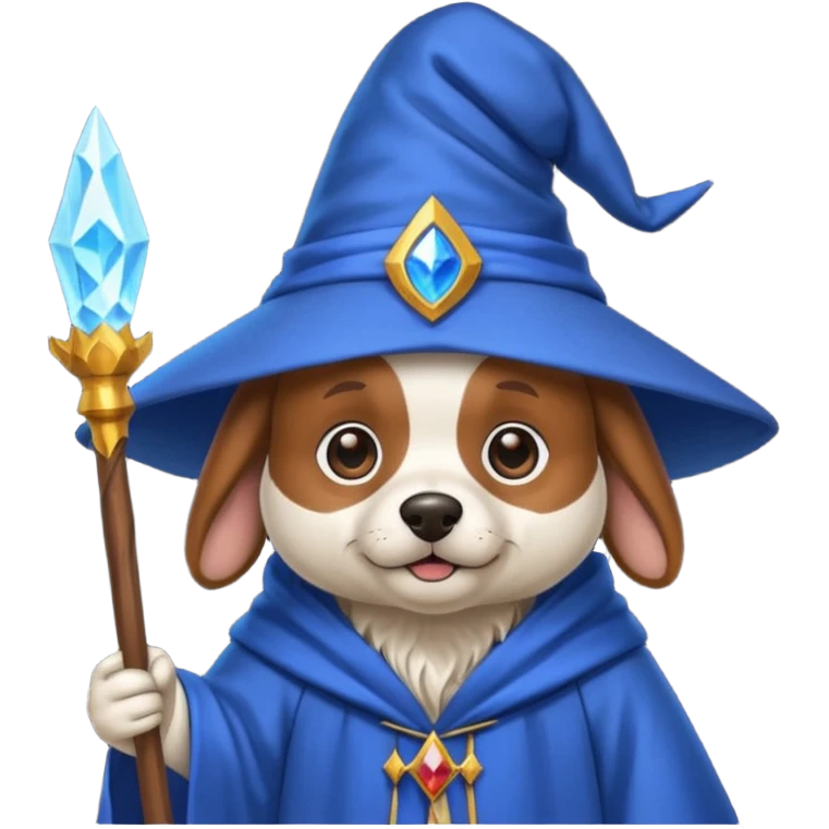 Dog wizard emoji