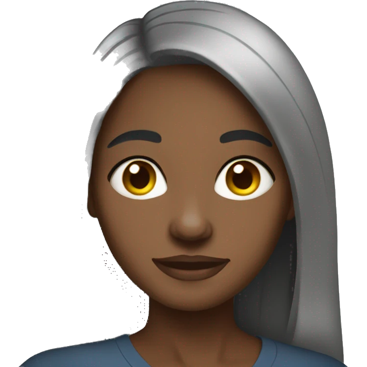 Congolese Woman long hair emoji